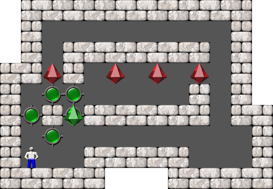 Sokoban Mass Remodel level 628